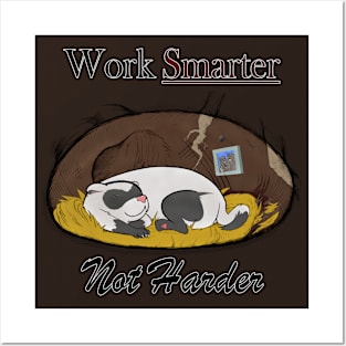 Ferret- Smarter Not Harder Posters and Art